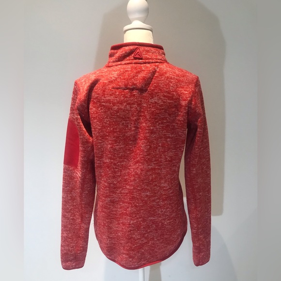 New England Patriots Antigua Women’s 1/4 Zip Red Fleece PullOver Long Sleeve - Picture 5 of 11